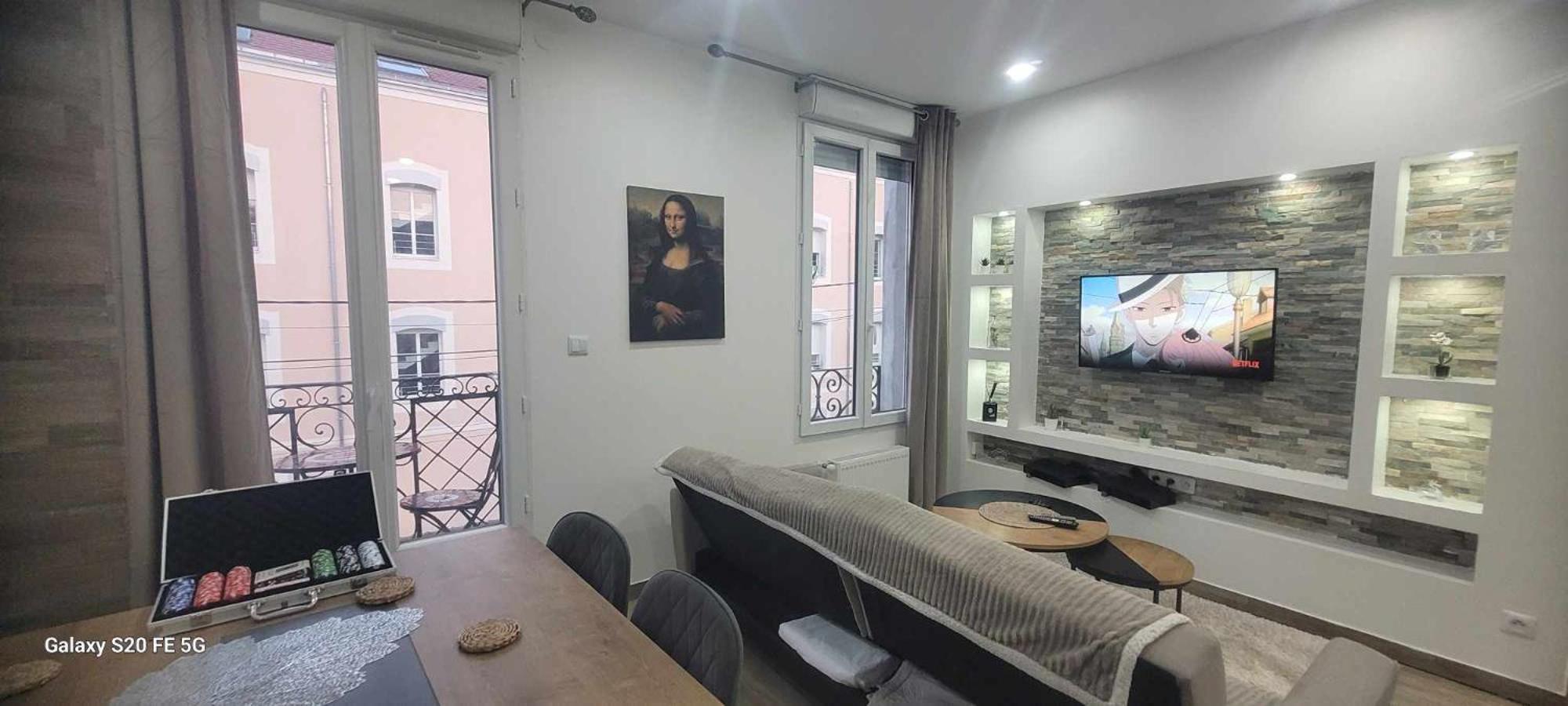 Les Suite Appartement A Chalon Sur Saone Rum bild