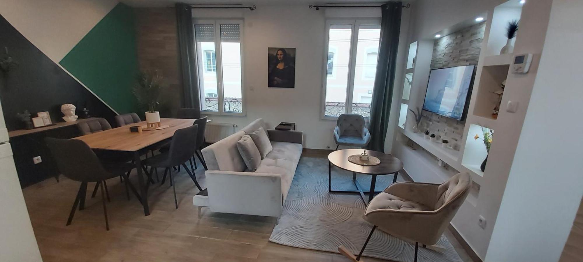 Les Suite Appartement A Chalon Sur Saone Rum bild