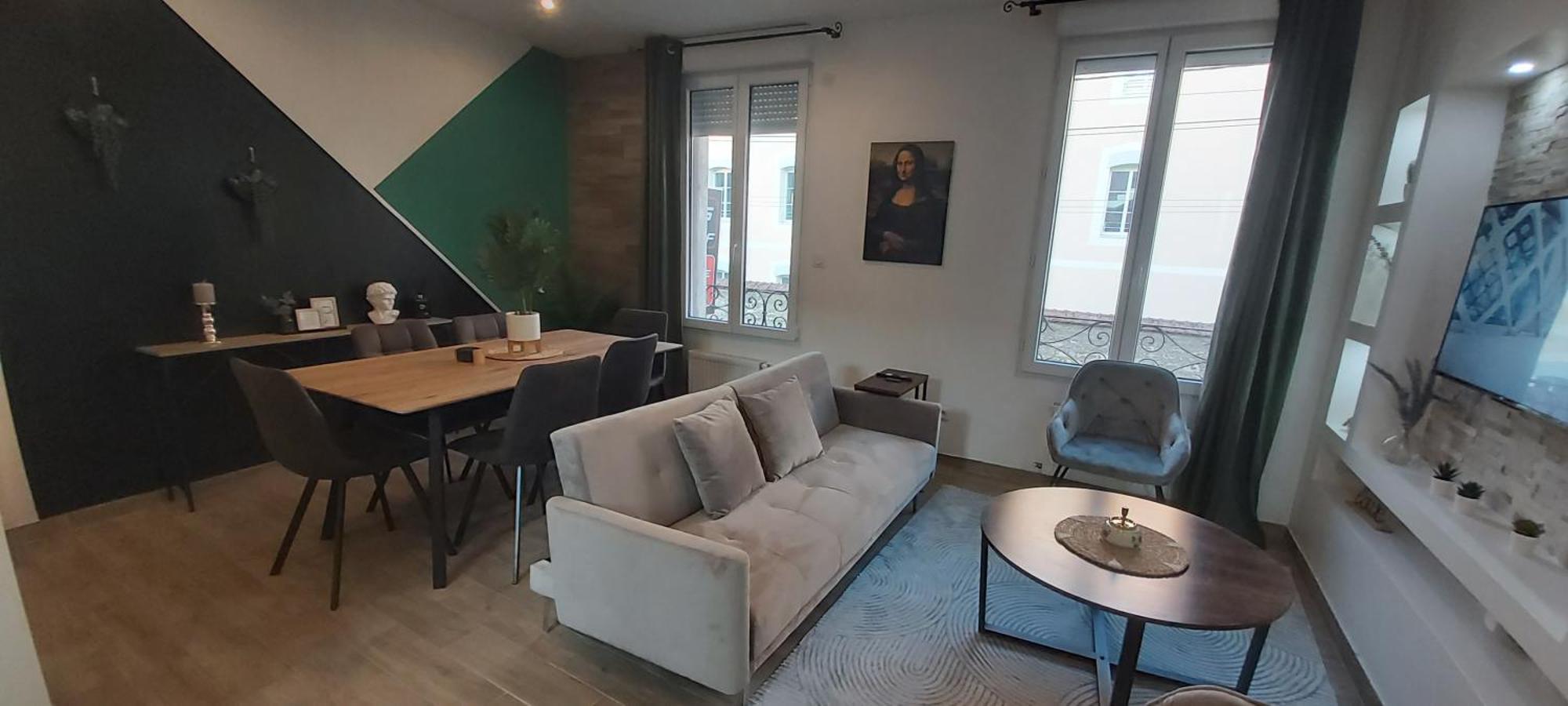 Les Suite Appartement A Chalon Sur Saone Rum bild
