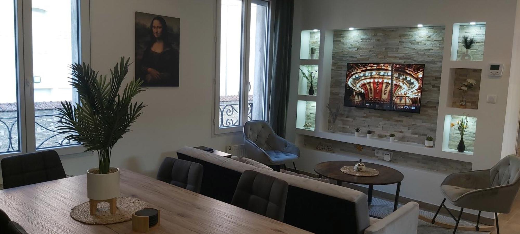 Les Suite Appartement A Chalon Sur Saone Rum bild